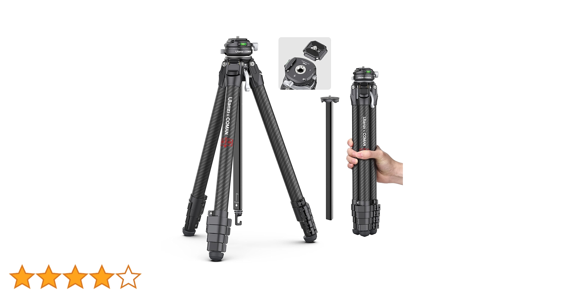 【新品未使用品】Ulanzi Zero F38 カーボンファイバー三脚 Amazon | Ulanzi ZERO F38 三脚 カーボン三脚 トラベル三脚 3Way